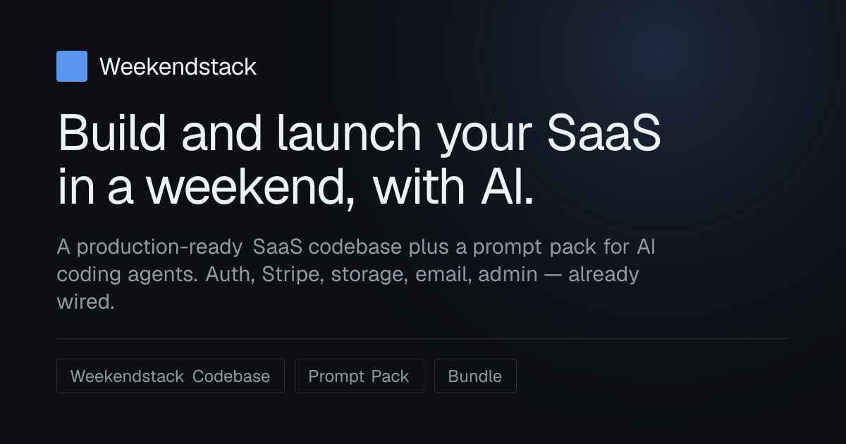 Weekendstack — official preview image